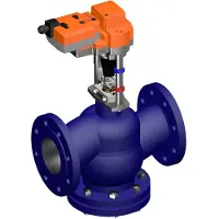 Belimo Klepafsluiter 30mm Flens DN100 Kvs145 24VAC/DC Fail-Safe 150s BACnet 0-10/2-10V 2000N IP54 H6100N/AVK24A-MOD