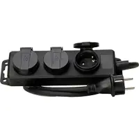 Kopp 3V Centa Snoer Centraal Zwart IP44 Afdekking Met 1,4M Snoer - 223003044 [5 stuks]