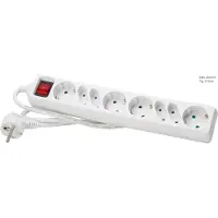 Kopp 8-voudige stekkerdoosschakelaar Arctic White Edge - 129502003 [10 stuks]