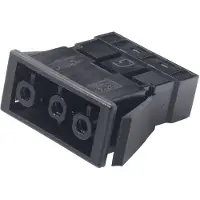 Kaiser Martin AC166 3-polige 20A 250V inbouwdoos schroefloos - 1163/sw [5 stuks]