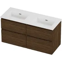 Proline Tribute Badmeubelset Porselein Elegant 120x46x62 cm Glans Wit Cabana Oak