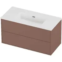 Proline Tribute Badmeubelset Porselein Elegant 2 Laden 100x46x54 cm Mat White Beauty Blush