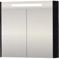 Proline SPK Premium Spiegelkast LED 80x14x74 cm Charcoal Oak