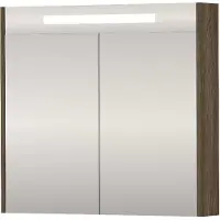 Proline SPK Premium Spiegelkast LED 80x14x74 cm Vital Oak