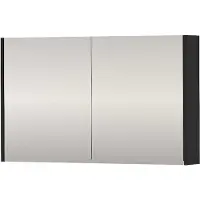 Proline SPK Xcellent Spiegelkast Dubbelzijdig 100x14x60 cm Mat Zwart