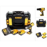 DeWalt DCD 777 P2 accuboormachine 18 V 65 Nm borstelloos + 2x accu 5,0 Ah + oplader + TSTAK