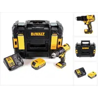 DeWalt DCD 777 P1 accuboormachine 18 V 65 Nm borstelloos + 1x accu 5,0 Ah + oplader + TSTAK