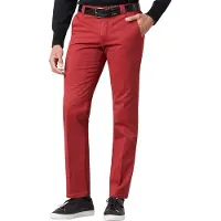 Meyer katoenen broek Roma rood effen katoen