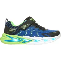 SKECHERS Sneakers 'FLEX-GLOW ULTRA' navy / neongroen / zwart