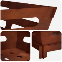 vidaXL Vuurkorf Roestkleurig 40 x 40 x 20 cm weervast staal