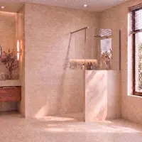 Boss & Wessing BWS Midline Halfhoge Inloopdouche 100x80 cm RVS Helder Nano Coating Met Profielset