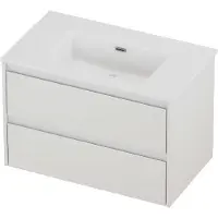 Proline tribute badmeubelset porselein elegant 80x46x54 cm glans wit glans wit