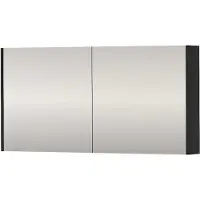Proline SPK Comfort Spiegelkast Dubbelzijdig 120x14x60 cm Mat Zwart