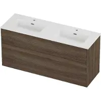 Proline Tribute Badmeubelset Porselein Elegant 2 Laden 140x46x67 cm Glans Wit Vital Oak