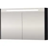 Proline SPK Premium Spiegelkast LED 120x14x74 cm Charcoal Oak