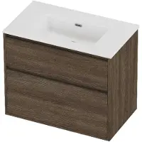 Proline Tribute Badmeubelset Porselein Elegant 80x46x67 cm Glans Wit Vital Oak