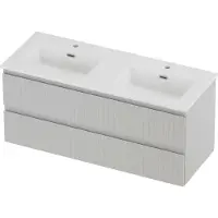 Proline Tribute Badmeubelset Porselein Elegant Gefreesd 120x46x54 cm Glans Wit Glans Wit