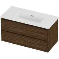 Proline tribute badmeubelset porselein elegant 100x46x54 cm glans wit cabana oak