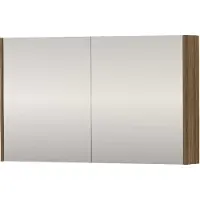 Proline SPK Comfort Spiegelkast Dubbelzijdig 100x14x60 cm Caramel Walnut