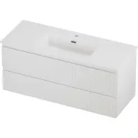 Proline Tribute Badmeubelset Porselein Elegant 1 Kraangat 120x46x54 cm Mat White Mat Wit