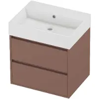 Proline Zara Badmeubelset Porselein Loft 60x46x65 cm Glans Wit Beauty Blush