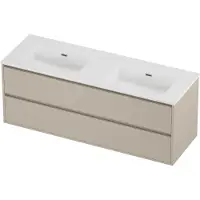 Proline Tribute Badmeubelset Porselein Elegant 140x46x54 cm Mat White Soft Linen