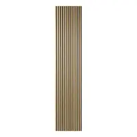JULA Quanti Akoestische Lattenwand - Licht Eiken - 244x52 Cm - 1,27 M² - 1 Stuk