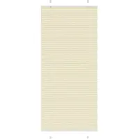 vidaXL Plissé rolgordijn 90x200 cm stofbreedte 89,4 cm polyester crème