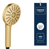 GROHE Vitalio Joy+ 120 Handdouche - 3 Straalsoorten - AquaBooster - AquaCalibrator (7 L/Min) - Geborsteld Cool Sunrise