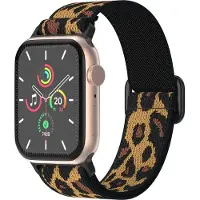 IMoshion Elastisch nylon bandje voor de Apple Watch | 44/45/46/49 mm - Leopard
