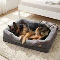 Bingopaw WISFOR Orthopedisch hondenbed, dierenbed, hondenmatras, zacht en vormvast - afneembare en wasbare hoes, ontworpen voor gewrichtscomfort, XXL: 120x90x30cm