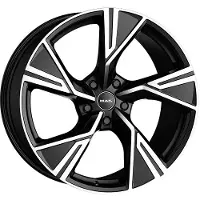 Mak Litá velg STARK, 8.5x19 inch, 5x130 boutgaten, ET 54, zwarte glansfinish