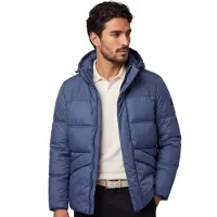 HUGO BOSS BOSS Orange Winterjas blauw big &amp; tall gewatteerd
