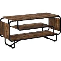 vidaXL TV-standaard, 98 x 36 x 45 cm, rook-eikenfineer, houtvezel