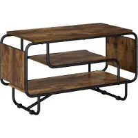 vidaXL TV Stand 80 x 36 x 45 cm Gerookt eiken Bewerkt hout