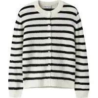 Name it Gebreid vest 'NKFNerina' zwart / wit