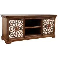 Marrakesch Orient & Mediterran Interior Oosterse lage kast/tv-meubel Rabat, 150 cm | Smalle, Marokkaanse vintage tv-kast | Oosterse massieve houten kasten voor de hal, slaapkamer, woonkamer of badkamer