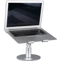 NÖRDIC Draaibare laptop standaard - Tot 17.3 inch - Notebook en Laptopverhoger - Aluminium - 360 Graden draaibaar