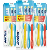 Jordan 3x Tandenborstel Total Clean Soft 4-pack 4 stuks
