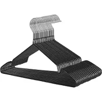 Songmics - Kledinghangers - Metalen Kledinghangers - Set van 20 - Antislip en Ruimtebesparend