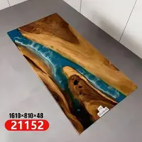 AEA Esstisch Meer Wasser River Echtes Holz Flusstisch 161x81 Tische Epoxidharz