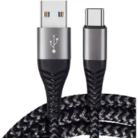 INF 60W USB-C Snellader Kabel 2-Pack, Nylon Gevlochten USB naar Type-C Kabel 2 m
