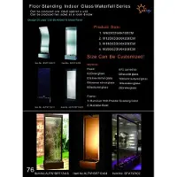 AEA Moderne Trennwand Wasserwand Wände Wasserfall Water Wall Led Wasserwände 180x200