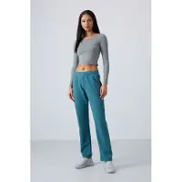 Tommy Life Dames Rechtaf Fleece Trainingsbroek
