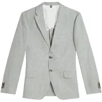 Ted Baker Kenleyj Stretch Linnen Groene Blazerjas