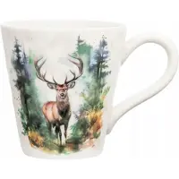 Altomdesign Merkloos Grote Keramische Mok 480 ml - Kerst Design met Hert
