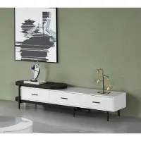 AEA Wohnzimmer Wohnwand rtv Lowboard Holz Weiß Möbel Modern Design