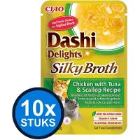 Ciao 10x Dashi Delights silky broth cat chicken&tuna&scallop 40gr