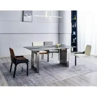 AEA Essgruppe Designer 4x Stühle Moderne Sitzgruppe Luxus Rechteckiger Tisch