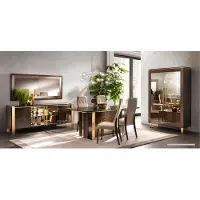 AEA Esstisch Tisch Gruppe Esszimmer Wohnzimmer Garnitur Holz Design Stühle Esstische